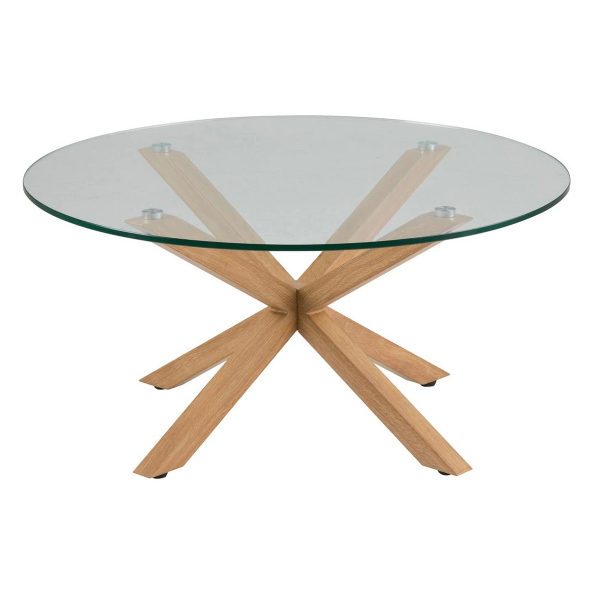 Heaven Couchtisch rund, Gestell Eiche-Optik