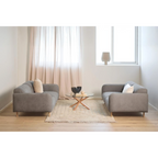 Heaven Couchtisch rund, Gestell Eiche-Optik