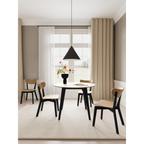 Roxby Esstisch rund Schwarz