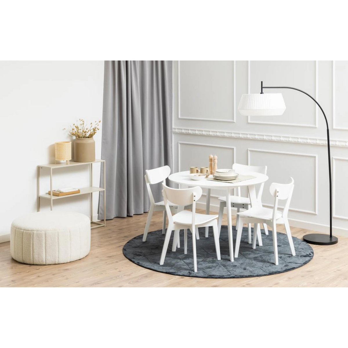 Roxby Esstisch rund weiss