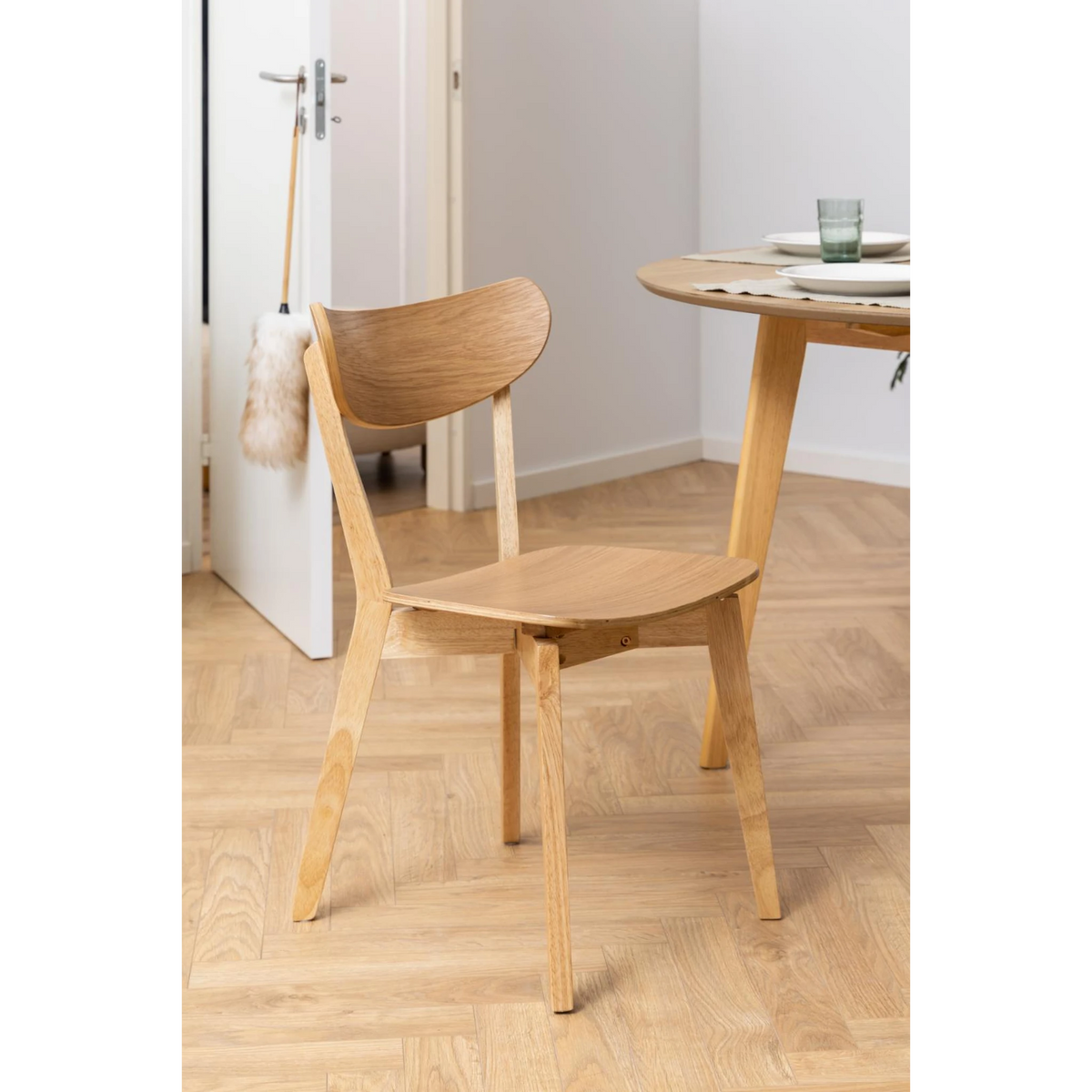 Roxby Esszimmerstuhl, 2er-Set, Gestell Eiche