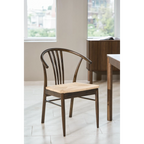 I_York Esszimmerstuhl mit Armlehne, 2er-Set, Gestell Eiche