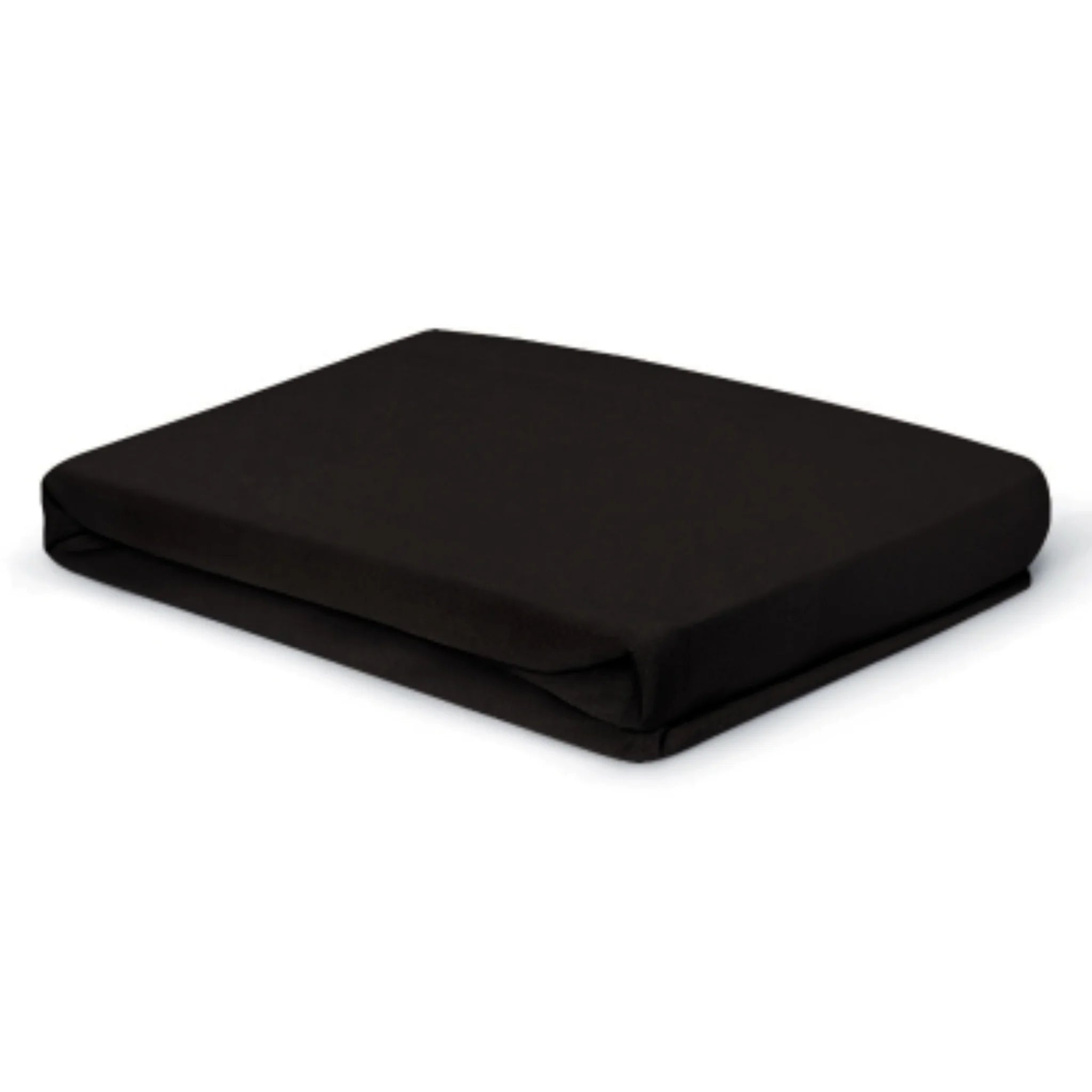 Schwarzes Sitzkissen mit Bezug, ergonomisches Outdoor-Kissen für Garten und Terrasse