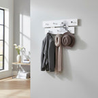 HAKU Möbel Garderobenleiste aus MDF Motiv Pusteblume in Weiss