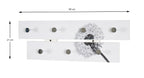HAKU Möbel Garderobenleiste aus MDF Motiv Pusteblume in Weiss