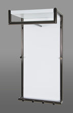 HAKU Möbel Wandgarderobe aus Metall in Anthrazit 40 x 30 x 80 cm
