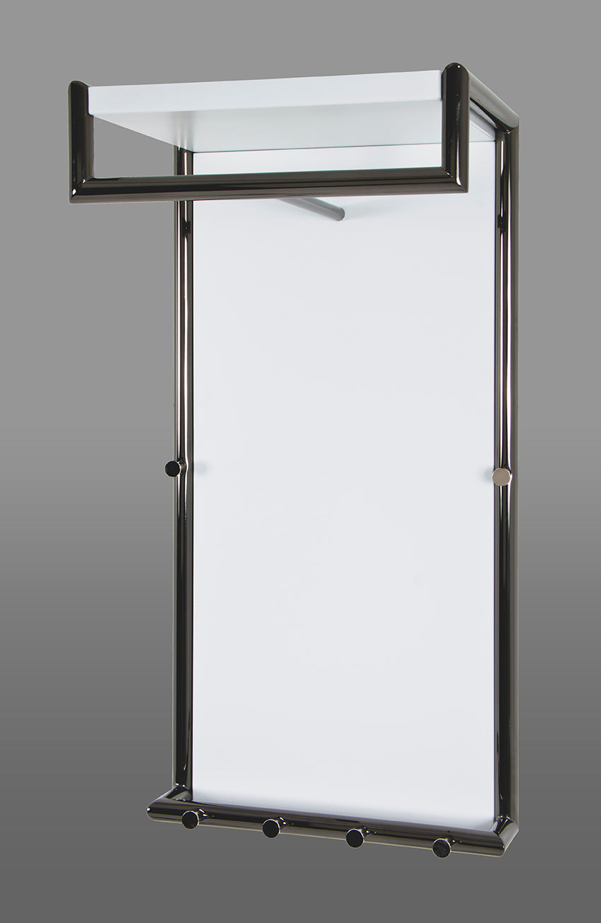 HAKU Möbel Wandgarderobe aus Metall in Anthrazit 40 x 30 x 80 cm