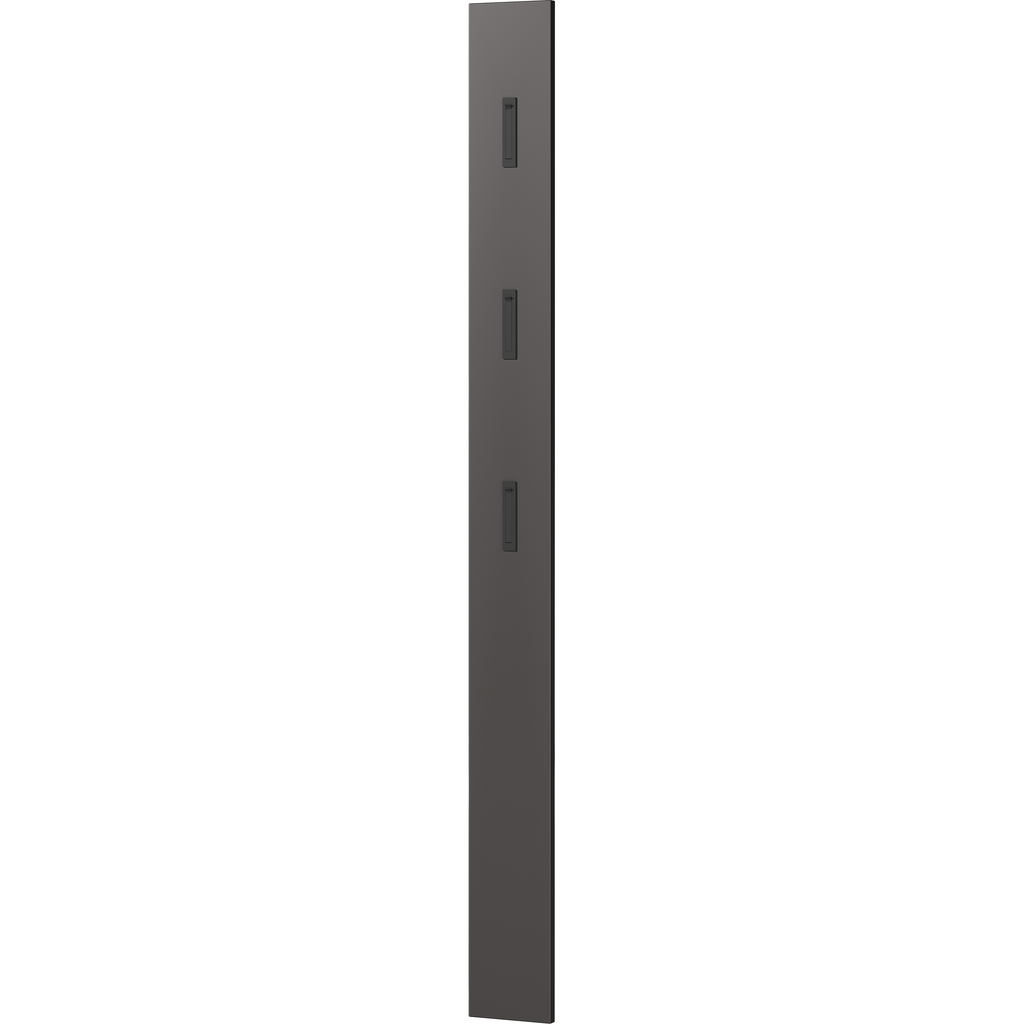 Garderobenpaneel in Graphit