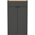 Germania Mehrzweckschrank Ameca in Grau mit Holzakzenten, 1 Schublade und 2 Türen, modernes Design