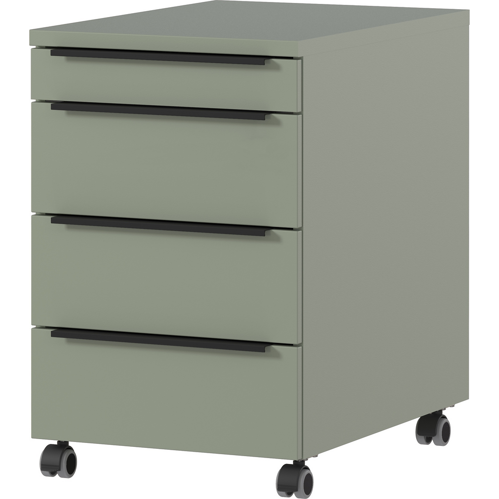 Conteneur à roulettes Milan, vert taupe