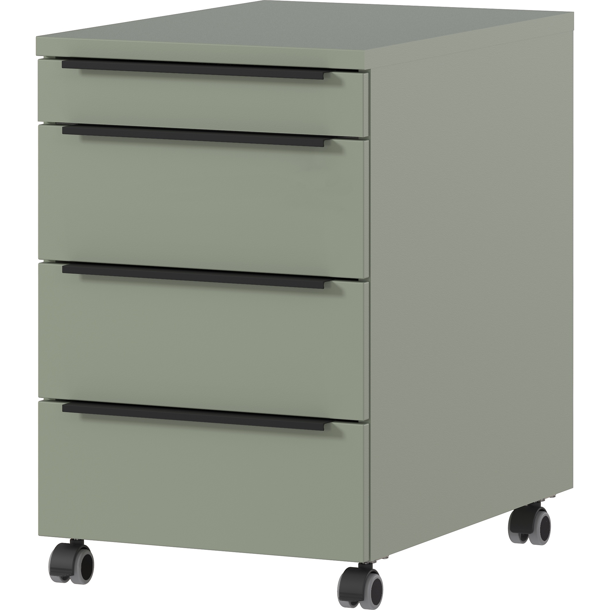 Conteneur à roulettes Milan, vert taupe