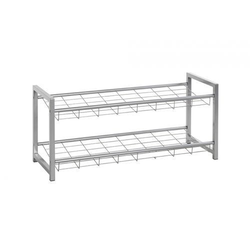 Étagère à chaussures en aluminium – étagère métallique compacte