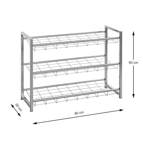 Étagère à chaussures en aluminium – étagère métallique robuste