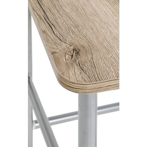 Valet de chambre, chêne argenté – portant à vêtements moderne avec assise