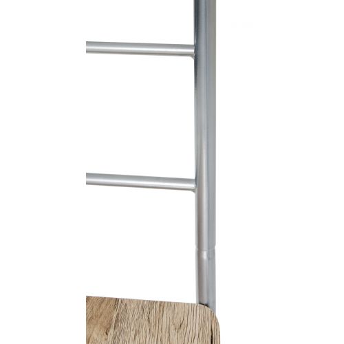 Valet de chambre, chêne argenté – portant à vêtements moderne avec assise