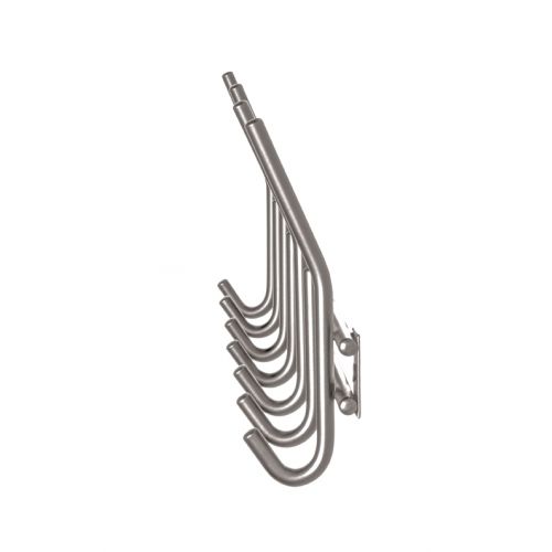 Porte-manteau aspect acier inoxydable – porte-manteau mural en métal