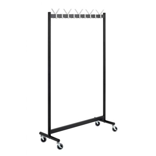 Armoire roulante en aluminium noir – armoire mobile