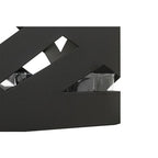 Haku Schirmständer Pop 3 in Schwarz – Detailansicht der modernen Metallstruktur mit geometrischen Ausschnitten
