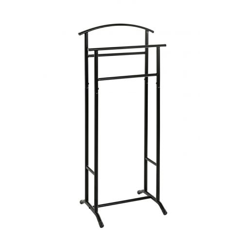 Valet noir – portant à vêtements moderne en métal pour costumes