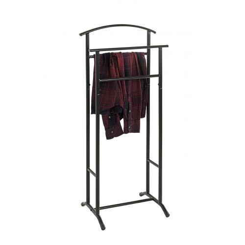 Valet noir – portant à vêtements moderne en métal pour costumes