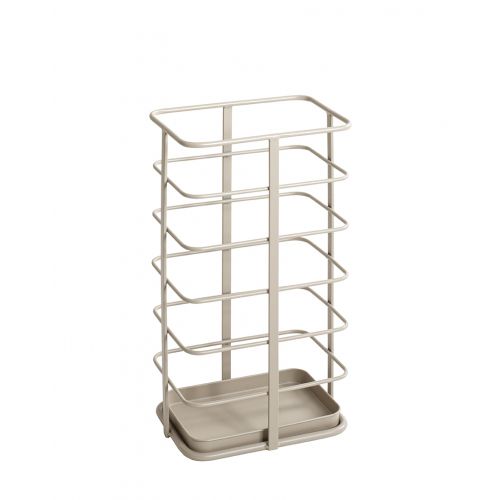 Porte-parapluie en métal gris – Porte-parapluie moderne avec bac égouttoir