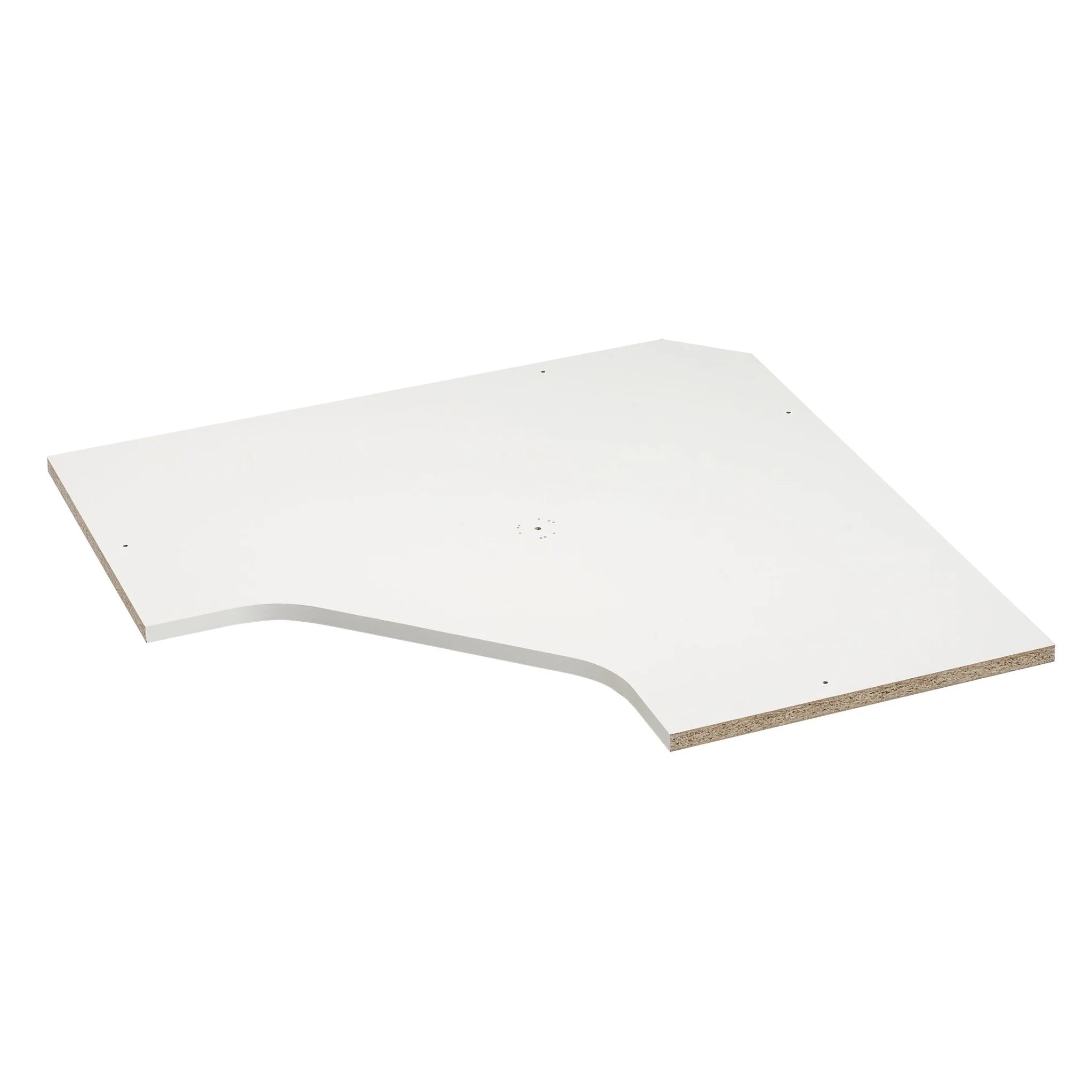 Étagère d'angle pour meuble d'angle extensible, 1 porte, par Jutzler – Blanc crème