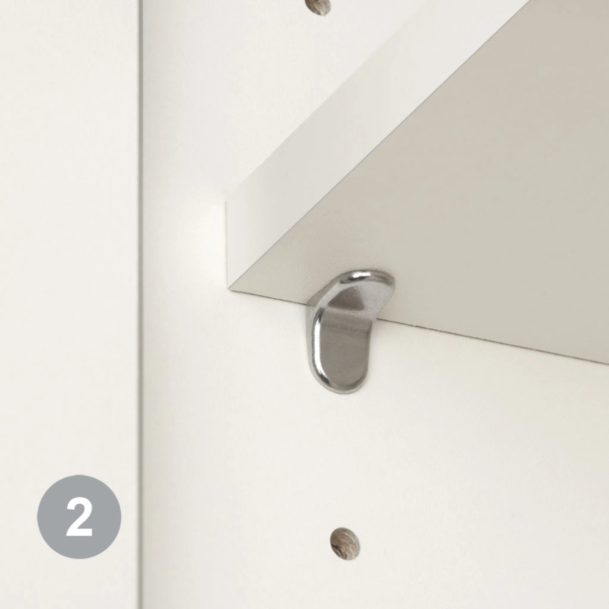 Jutzler Tablar 25cm verstellbar - Verstellbares Regalbrett mit Metallhalterung für flexible Lagerung