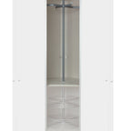 Jutzler Drehkreuz Eckelement weiß - moderner Eckschrank mit Drehboden für optimale Raumnutzung