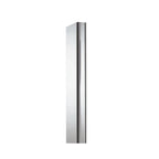 Jutzler Aufclipprofil Chrom 220 cm - Aluminium Profilleiste für Möbel und Regale