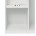 Weiße Komfortablage klein mit Tragkraft max. 10 kg - Praktische Wandablage für Küche und Bad