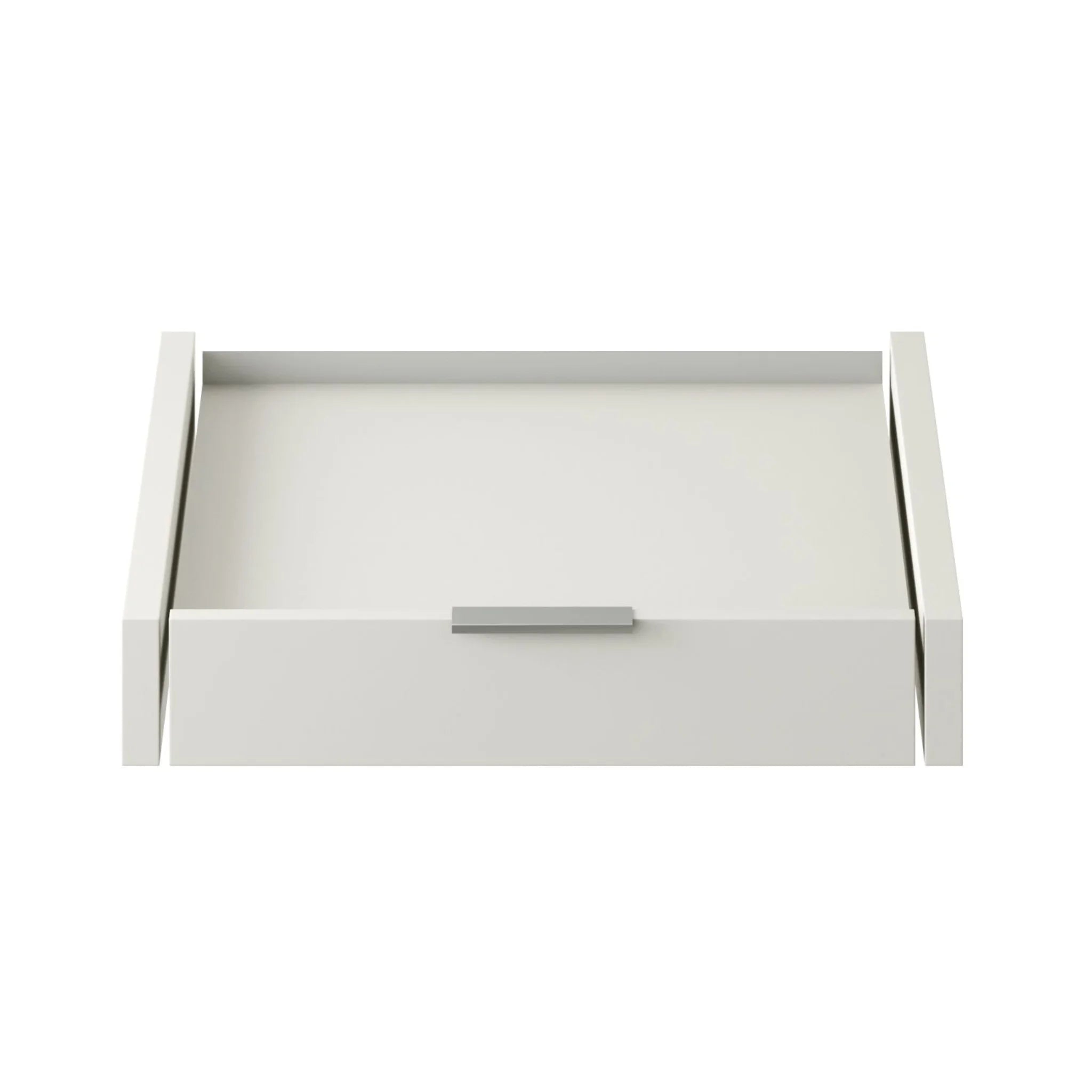 Kleine Jutzler Komfortablage in Cremeweiss mit Aluminiumgriff