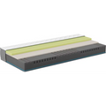 Bico Basics Matratze 90x200 cm im Querschnitt mit Kaltschaum, Memoryschaum und Noppenschaumkern