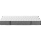 Bico Basics 03 Matratze 90x200 cm in Grau/Weiss – Taschenfederkern-Matratze mit gestepptem Bezug