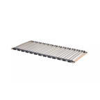 Bico Rollrost Basics 80x200 cm mit Holzleisten und schwarzen Kunststoffhalterungen auf weißem Hintergrund