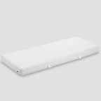 Bico Kids Kindermatratze 90x200 cm in Weiss mit Streifen-Steppung und abnehmbarem Bezug