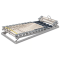 Bico Flex B Lattenrost 90x200 cm mit verstellbarem Kopf- und Fussteilteil, Metallrahmen grau