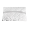 Clima Luxe Vario Kissen 50x70 cm, weiss gesteppt mit grauem Mesh-Streifen, atmungsaktiv