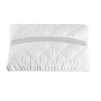Clima Luxe Vario Kissen 50x70 cm, weiss gesteppt mit grauem Mesh-Streifen, atmungsaktiv