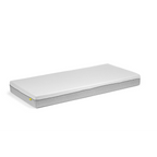 Bico Basics Matratze 90x200 cm in Weiss/Grau – Einzelmatratze mit weissem Bezug und grauem Rand