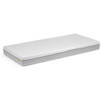 Bico Basic Matratze 90x200 cm in Hellgrau und Weiss, Einzelmatratze mit strukturiertem Bezug