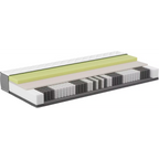 Bico Basics 4 Matratze 90x200 cm – Schnittbild mit Taschenfedern, Komfortschaum und gestepptem Bezug