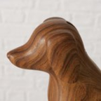 Boltze Spardose Wilhelmy Hund - Holz Deko Figur für Zuhause