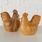 Holzfigur Hahn Wilhelmy von Boltze - handgefertigte Holzskulptur aus Holz