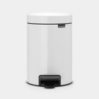 Brabantia Treteimer NewIcon 3L in Weiss mit Fusspedal und sanftem Schliessen-Mechanismus