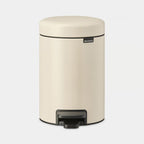 Brabantia NewIcon Treteimer 3L in Soft Beige mit Fußpedal und sanft schließendem Deckel