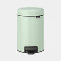Brabantia NewIcon Treteimer 3L Jade Green – mintgrüner Pedaleimer aus Stahl mit sanftem Schließmechanismus