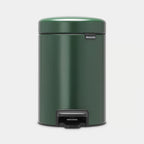 Brabantia NewIcon Treteimer 3L in Tannengrün mit Fußpedal und sanftem Schließmechanismus