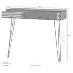 Schildmeyer Konsolentisch Hank mit Schubladen, modernes Design, 103,5cm Breite