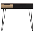Schildmeyer Konsolentisch Hank mit Schubladen, modernes Design in Schwarz und Holz