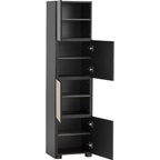 Schildmeyer Schieberegale Hank Schwarz – modernes Hochschrank-Möbel mit Stauraum